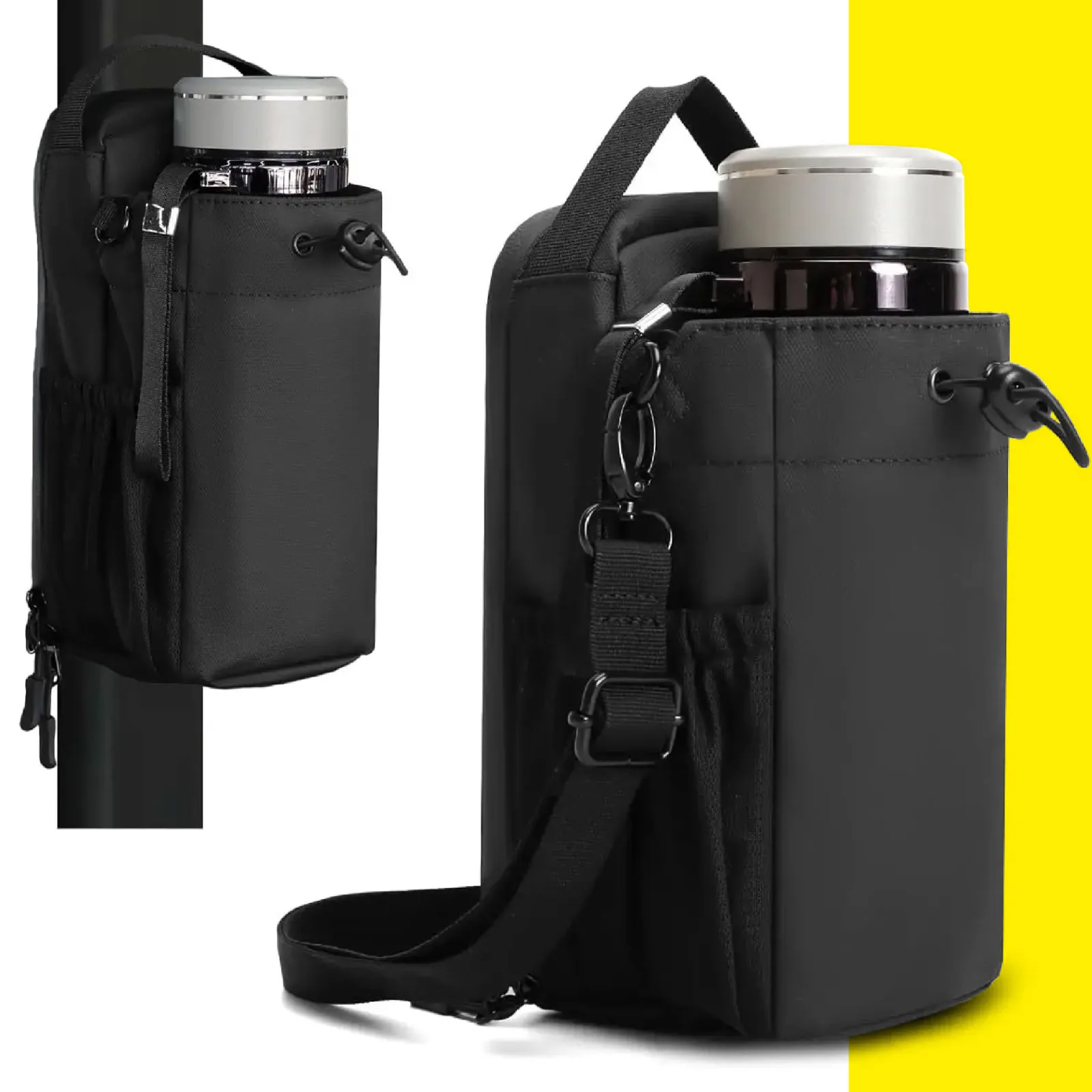 Bolso porta botella magnético para el gimnasio