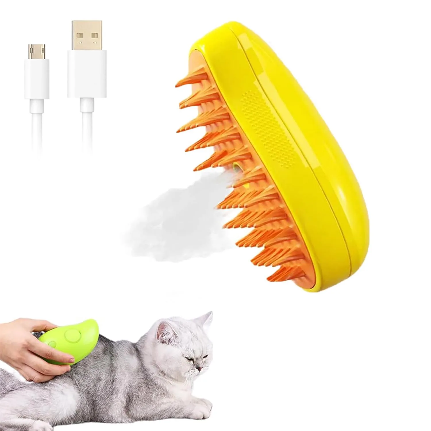 Cepillo de vapor 3 en 1 para mascotas