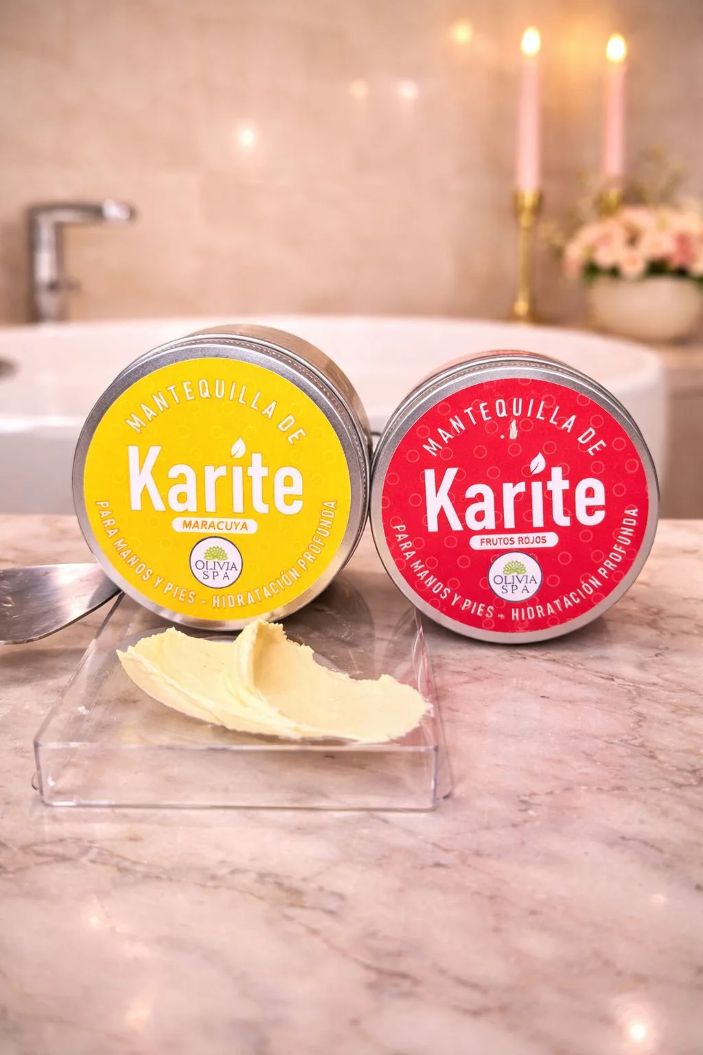 Combo spa corporal: exfoliante 500 ml + mantequilla de karité