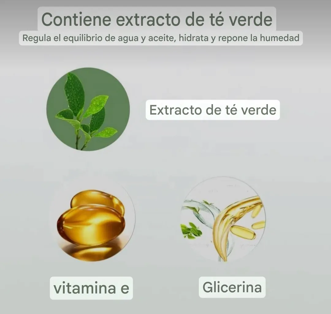 Mascarilla en barra de té verde
