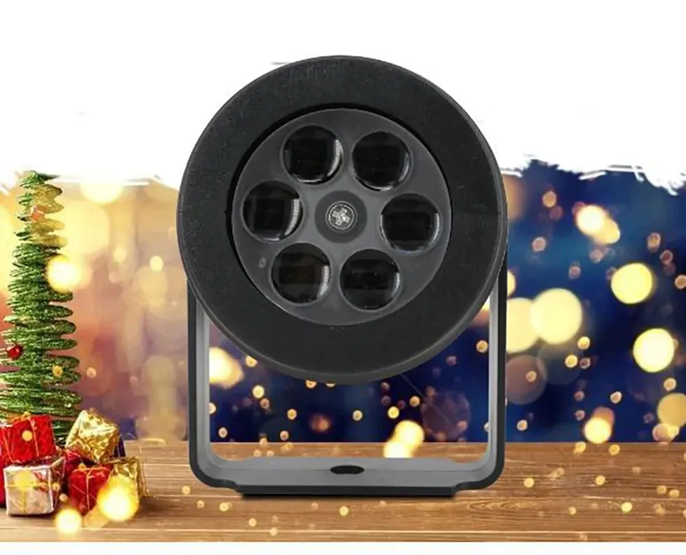 Proyector de luces navideñas con 6 diseños