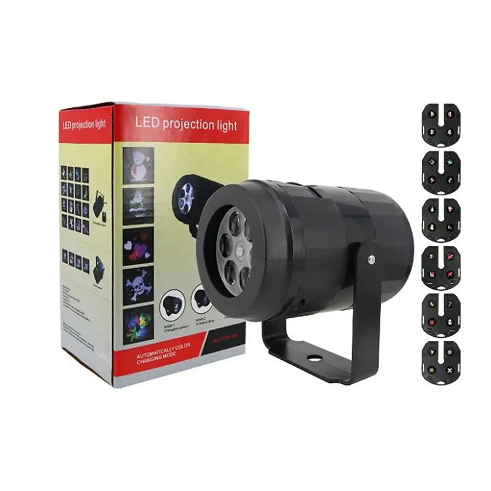 Proyector de luces navideñas con 6 diseños