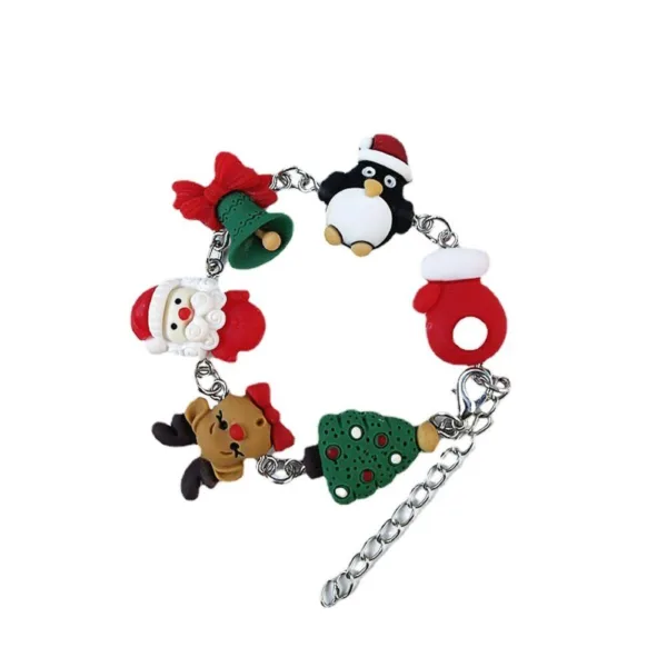 Pulsera navideña con dijes