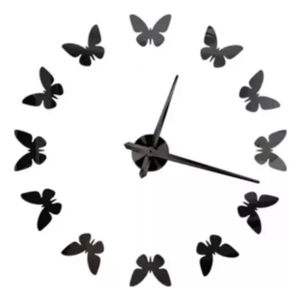 Reloj de pared 3D de mariposas