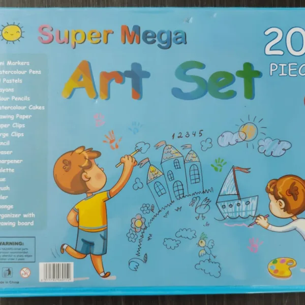 Set de arte de 208 piezas en maletín