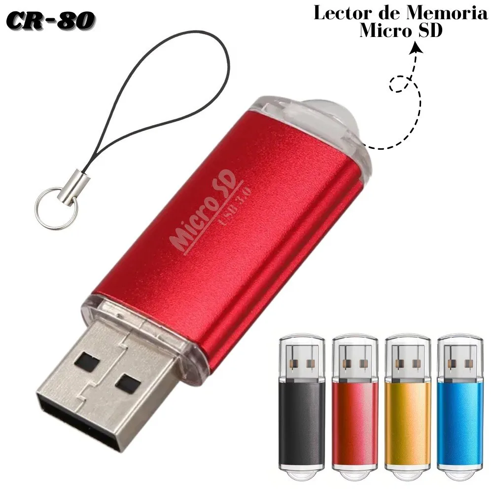 Lector de memoria micro SD a USB 3.0