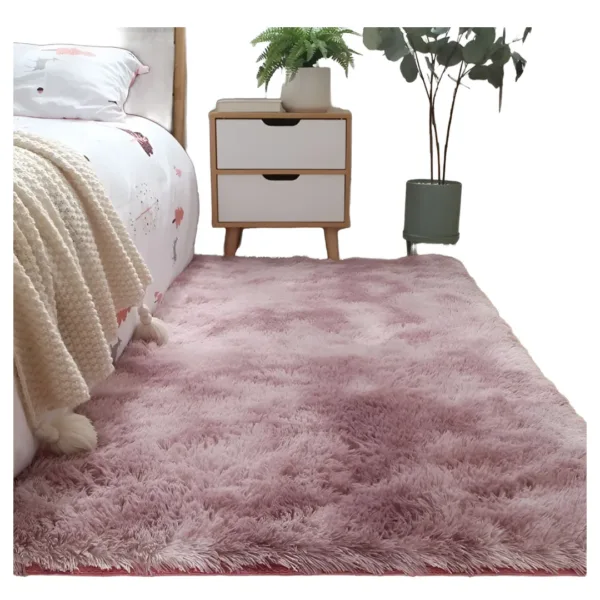 Alfombra de pelo largo para sala de 1,5 x 2 m