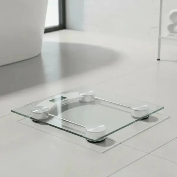 Báscula digital de vidrio para baño