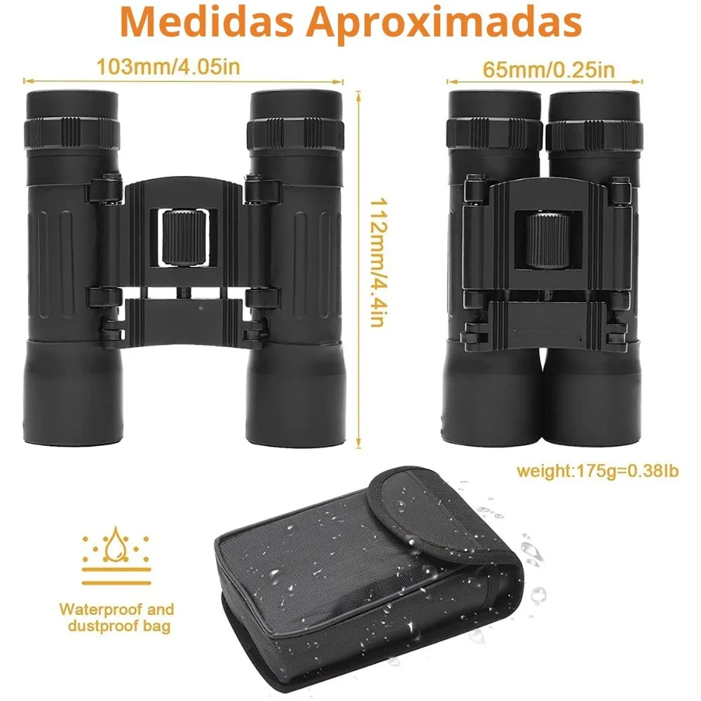 Binoculares compactos 12x30
