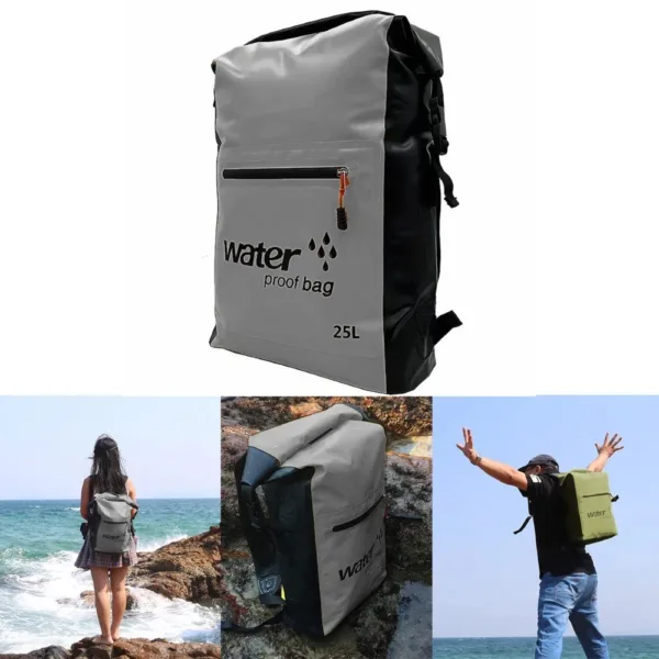 Morral impermeable de 25 litros