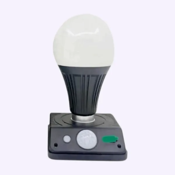 Bombillo solar recargable con sensor de movimiento