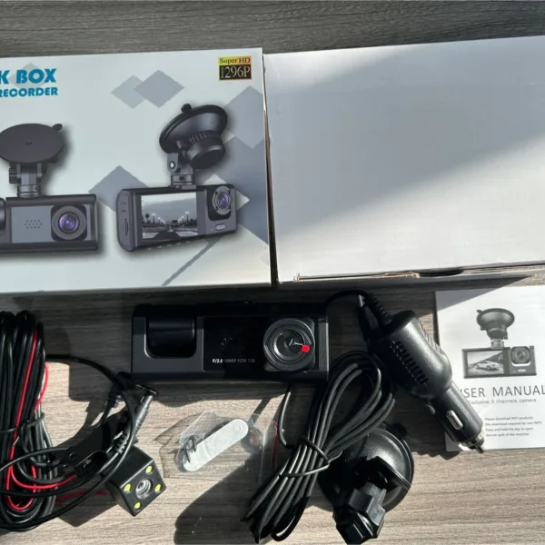 Cámara para carro 3 en 1 con pantalla de 2 pulgadas
