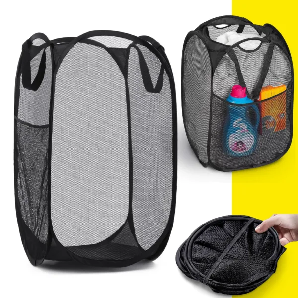 Cesto de malla plegable para ropa