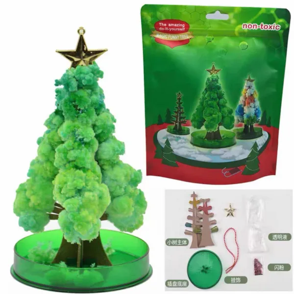 Combo 2 arbolitos de Navidad de cristales mágicos