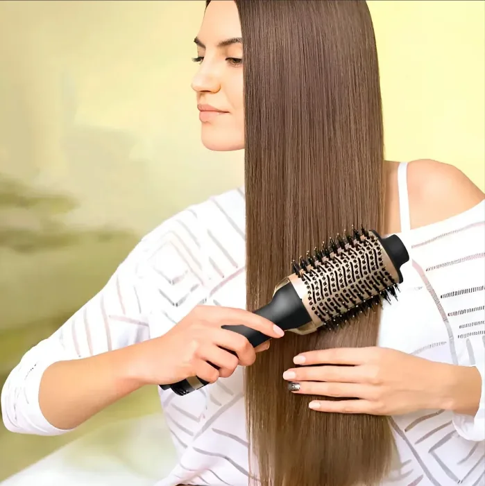 Kit de secador, plancha y cepillo térmico para el cabello