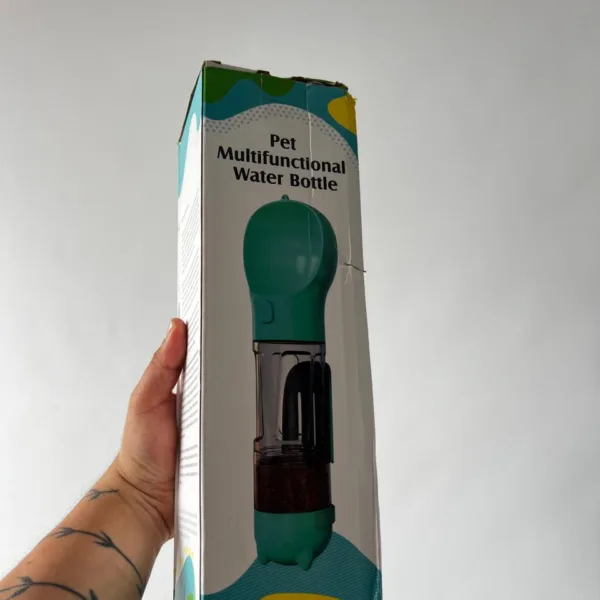 Botella 2 en 1 de agua y comida para perro