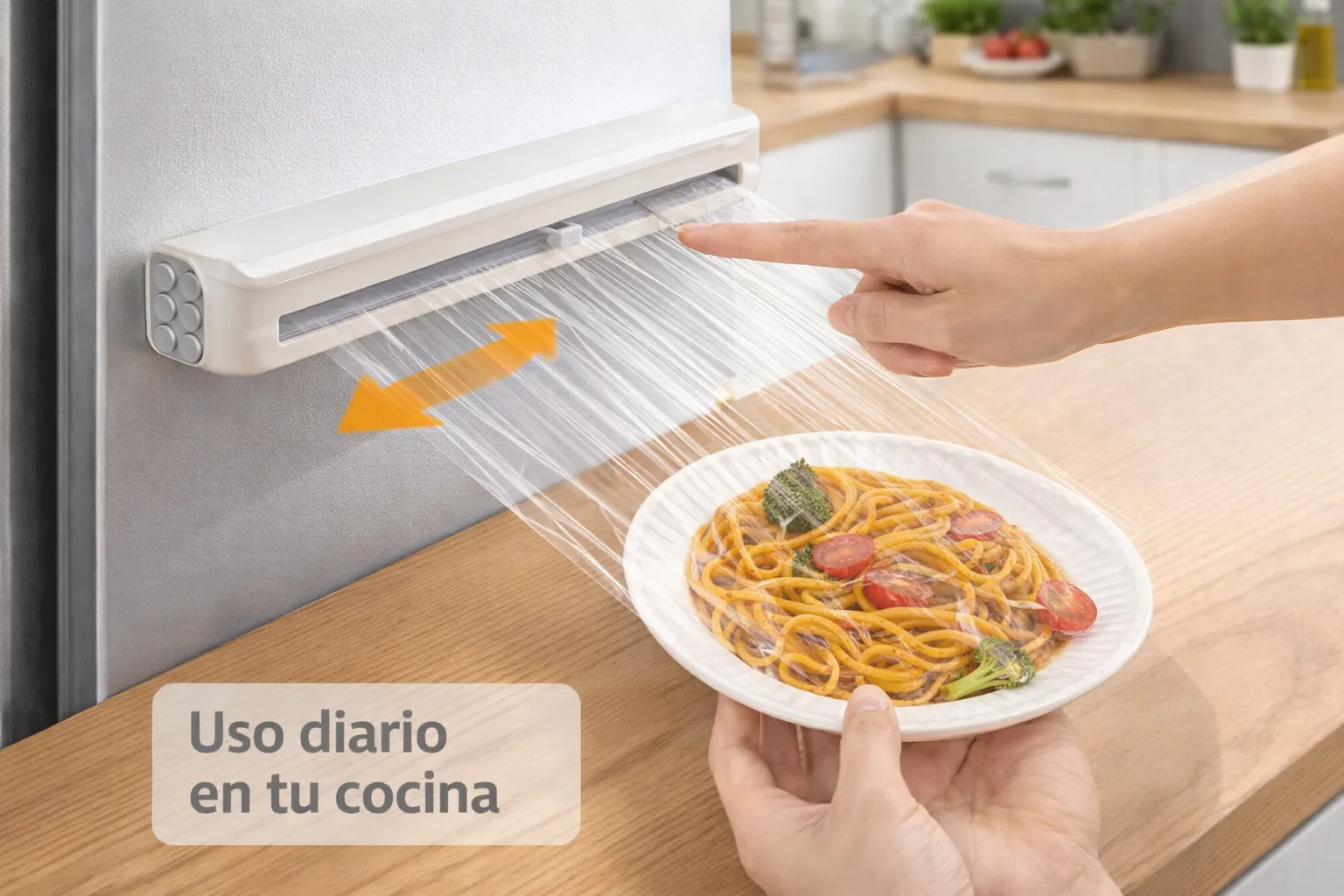 Dispensador de vinipel con cortador e imán