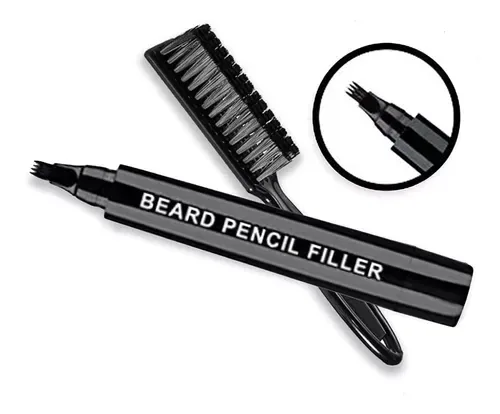 Lápiz para rellenar barba con cepillo