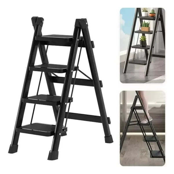 Escalera plegable de 4 pasos