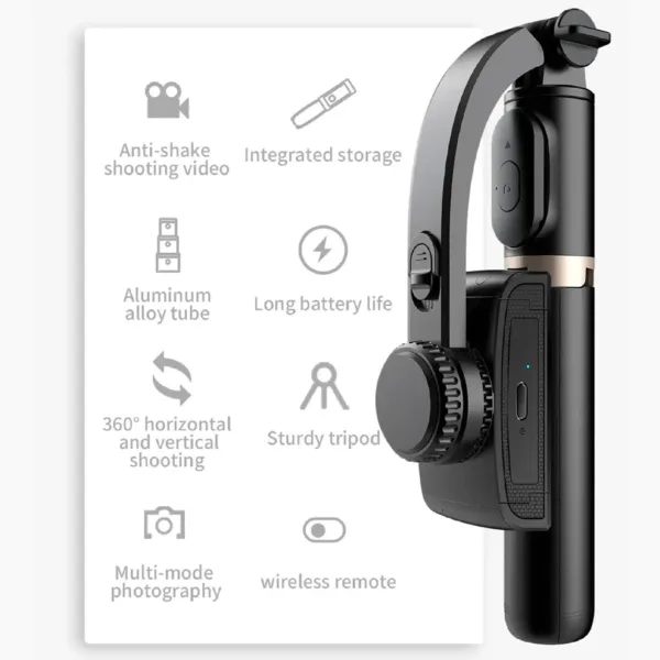 Estabilizador 3 en 1 para celular con trípode