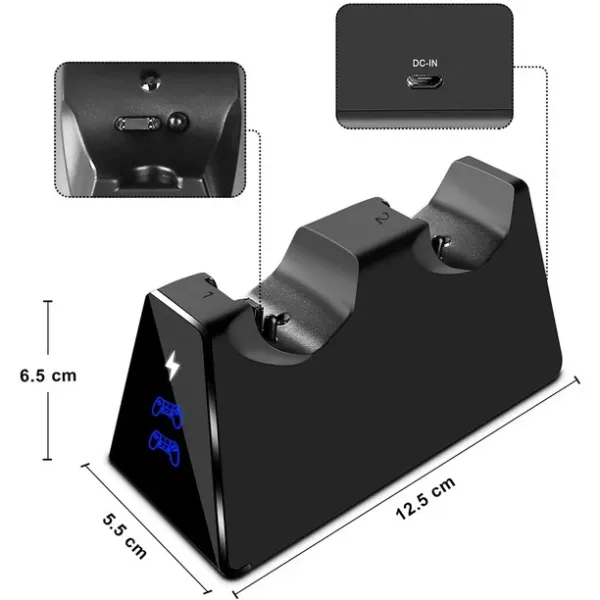 Base de carga doble para controles de consola