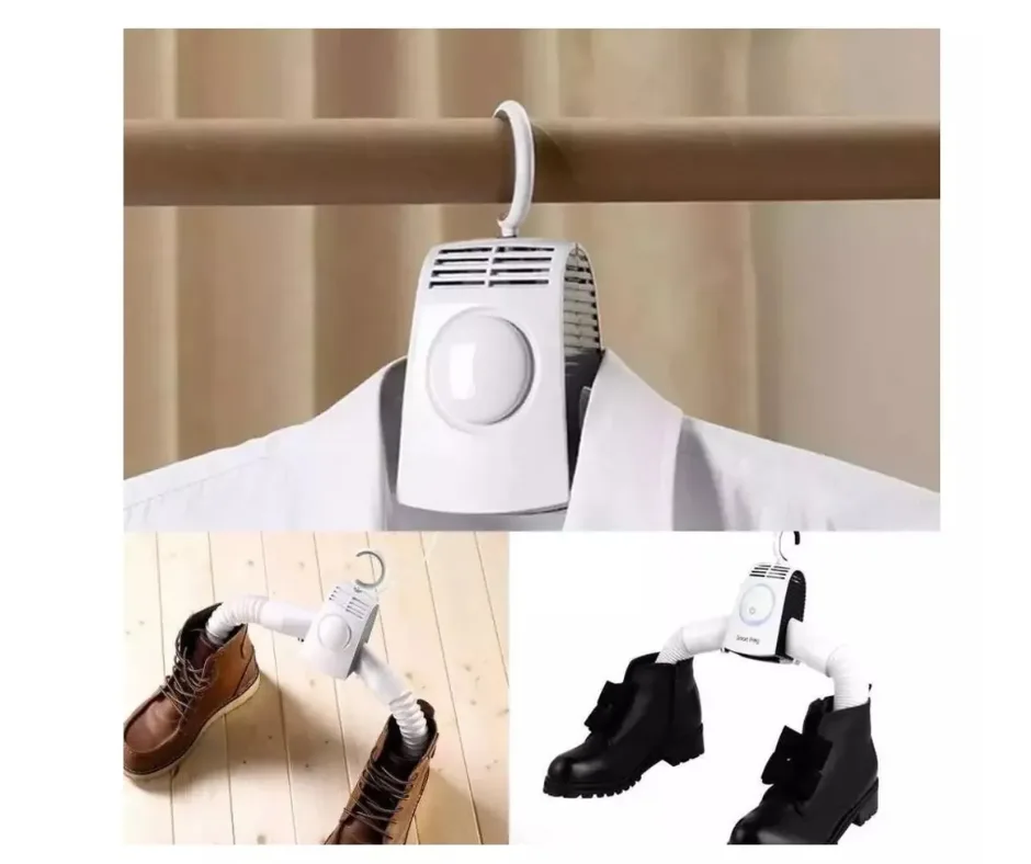Gancho secador de ropa y zapatos portátil