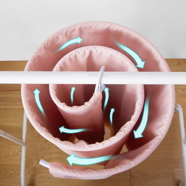 Tendedero en espiral para sábanas y cobijas