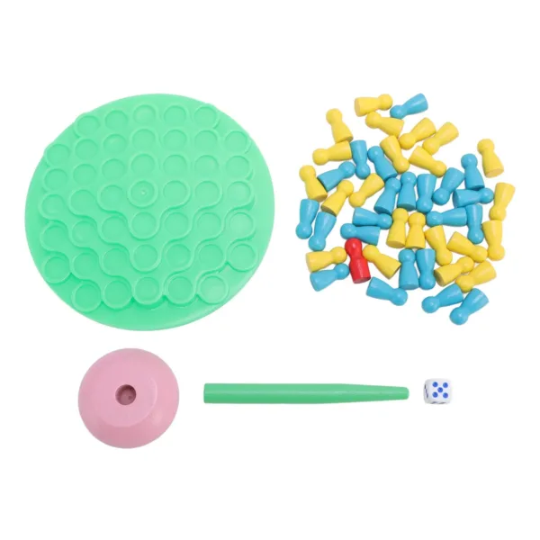 Juego de equilibrio con fichas de colores
