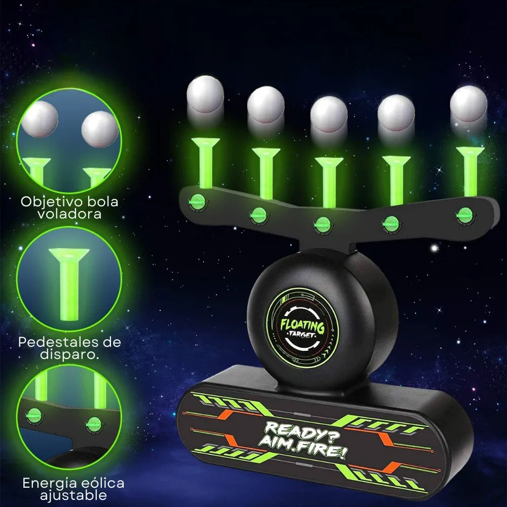 Juego de tiro al blanco con bolas flotantes