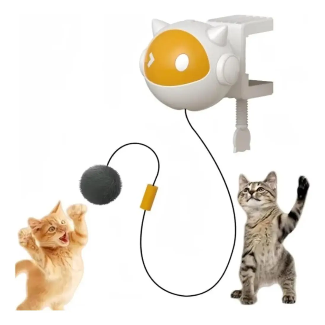 Juguete colgante con bola automática para gatos
