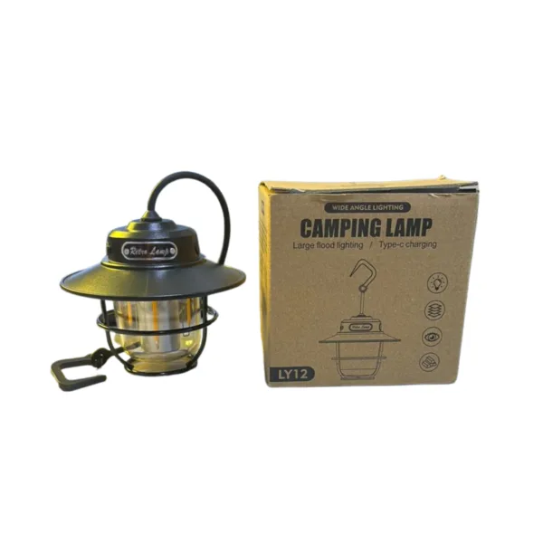 Lámpara LED retro recargable para camping
