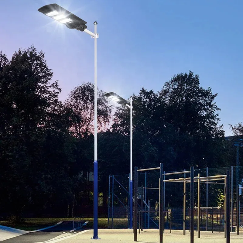 Lámpara solar de poste con control remoto