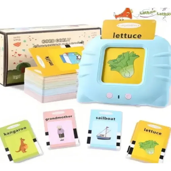 Lector de tarjetas bilingüe para niños