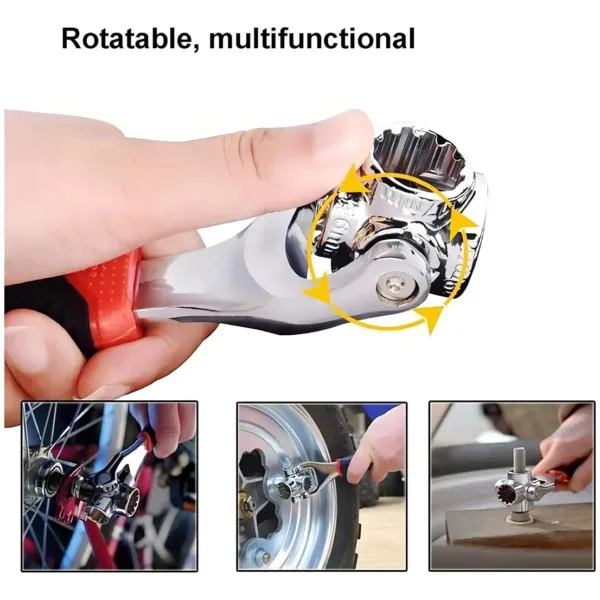 Llave multifuncional 48 en 1 con cabezas giratorias