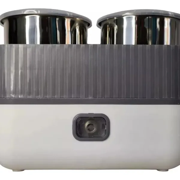 Lonchera eléctrica de 2 pisos con recipientes de acero