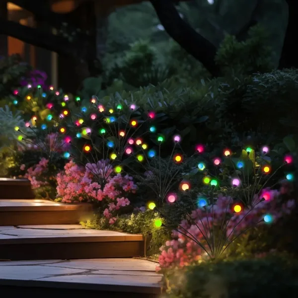 Luces solares de jardín de 7 colores x 2 juegos