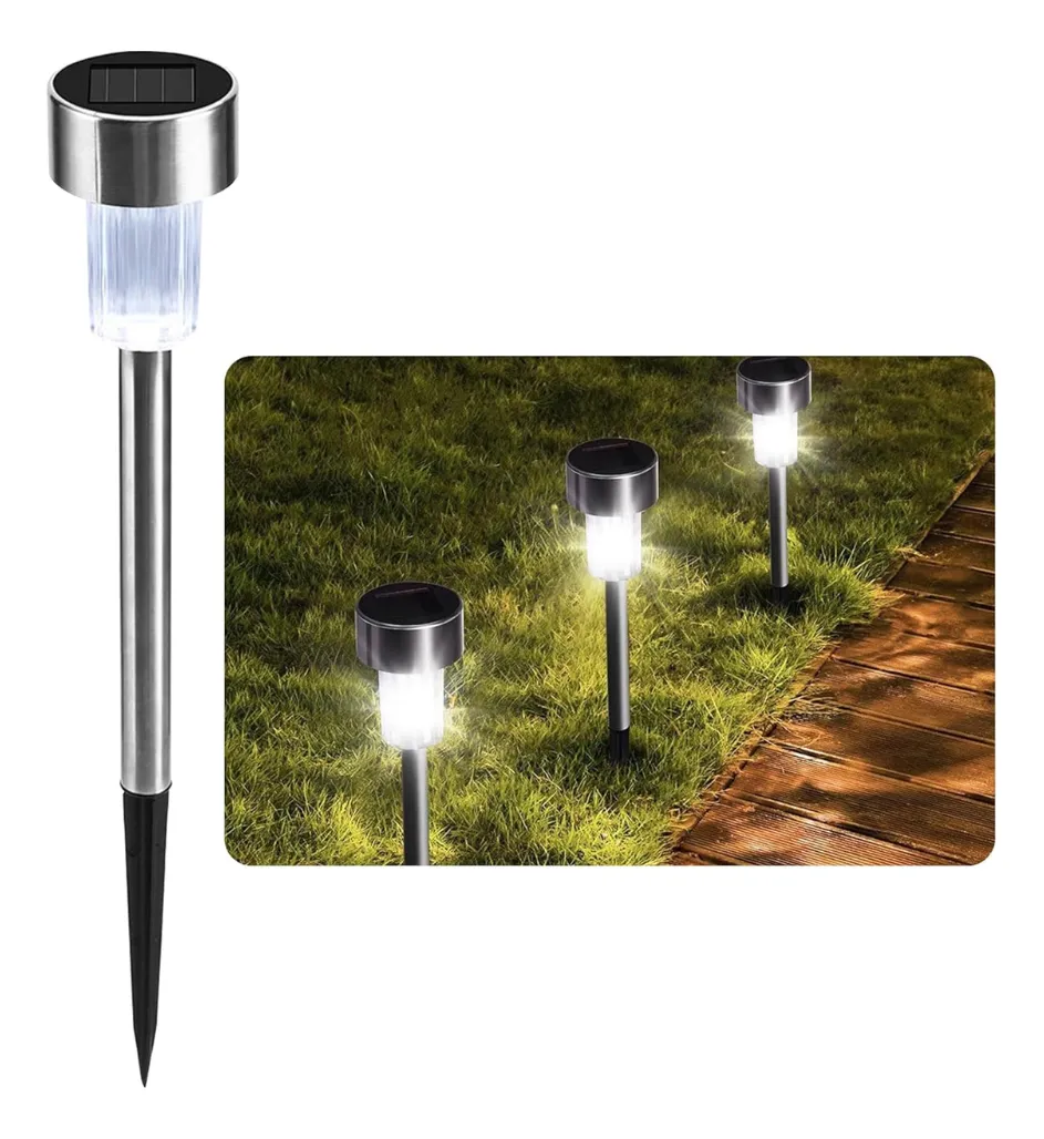 Set de luces solares de estaca para jardín