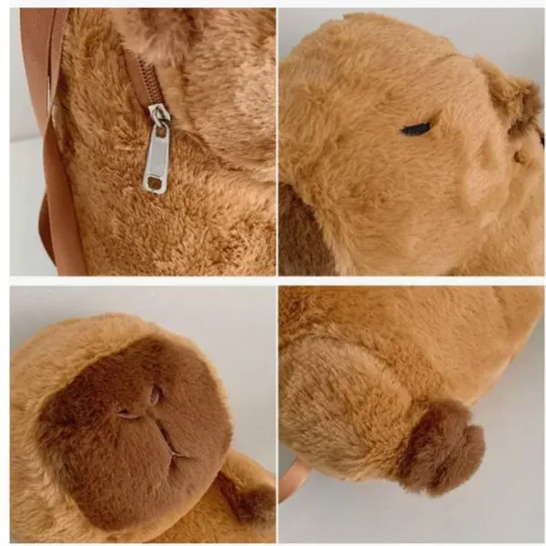Mochila de peluche capibara