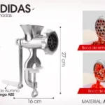Máquina de moler manual con embudo