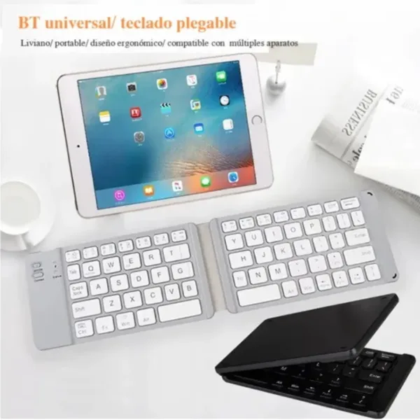 Mini teclado plegable inalámbrico