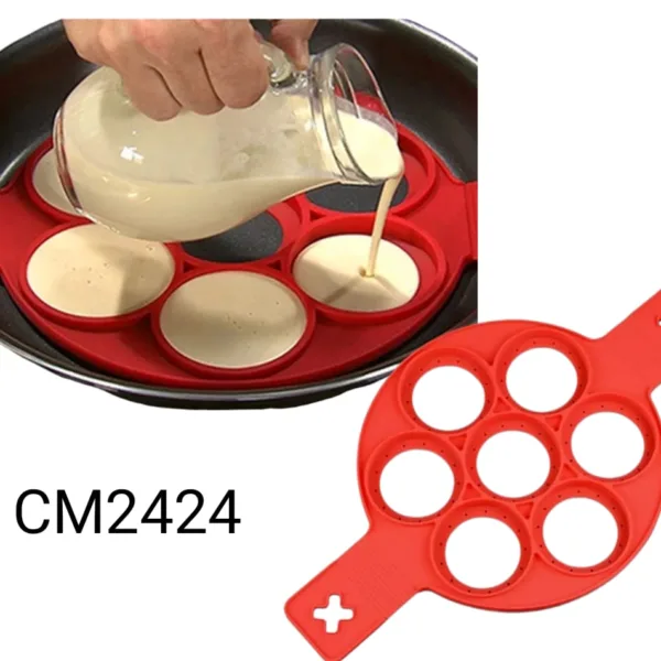 Molde de silicona para pancakes de 7 cavidades