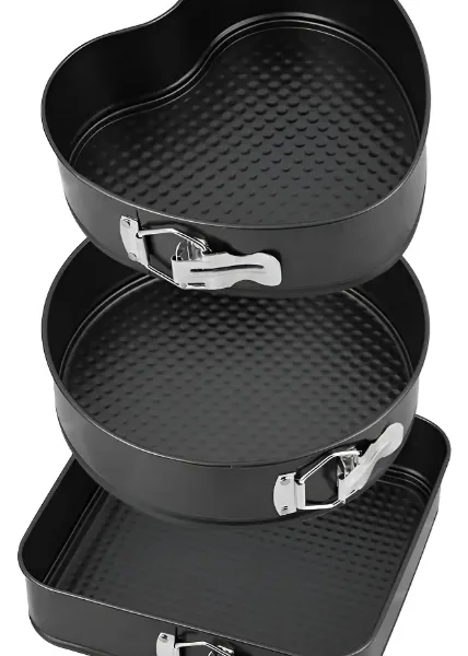 Set de 3 moldes desmontables para tortas