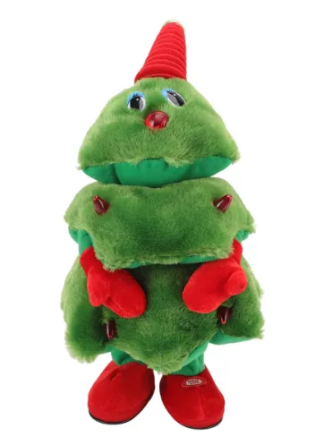 Árbol de Navidad de peluche que canta y baila