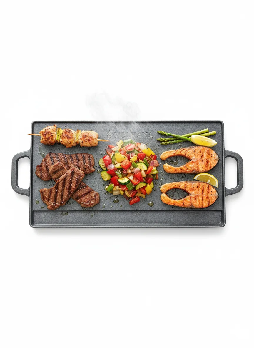 Parrilla reversible de hierro fundido