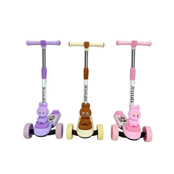 Patineta scooter infantil con figura de animalito