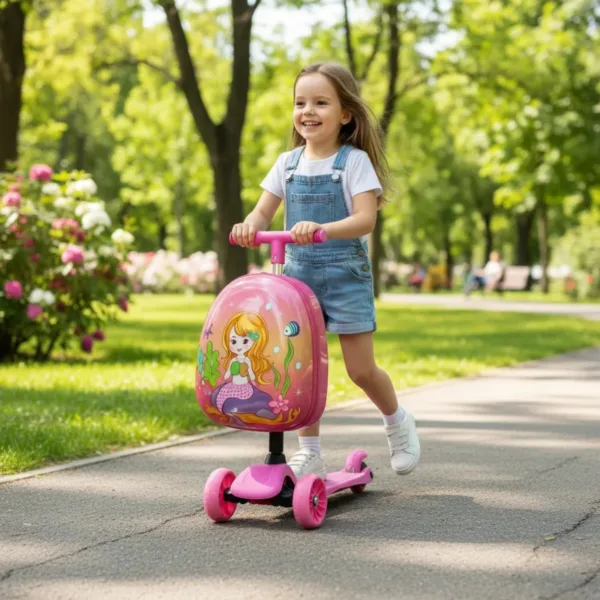 Patineta scooter con maleta para niños