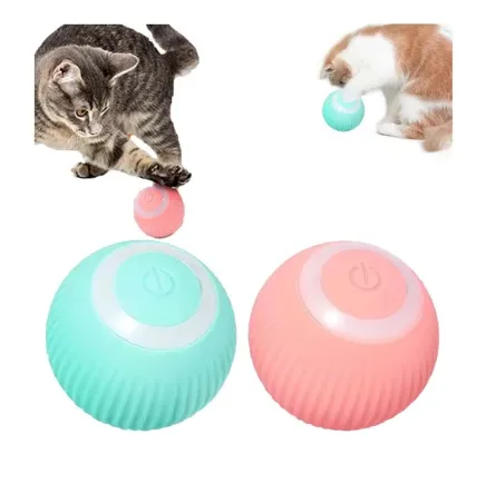 Pelota interactiva recargable para gatos