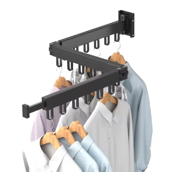 Perchero plegable de pared para ropa