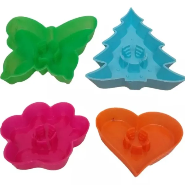Portavelas navideños de figuras x12 unidades