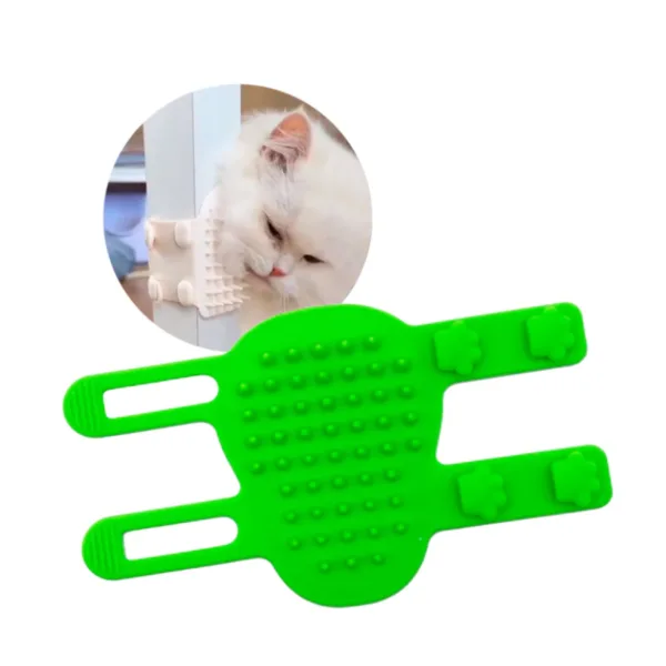 Rascador y cepillo de silicona 2 en 1 para gato